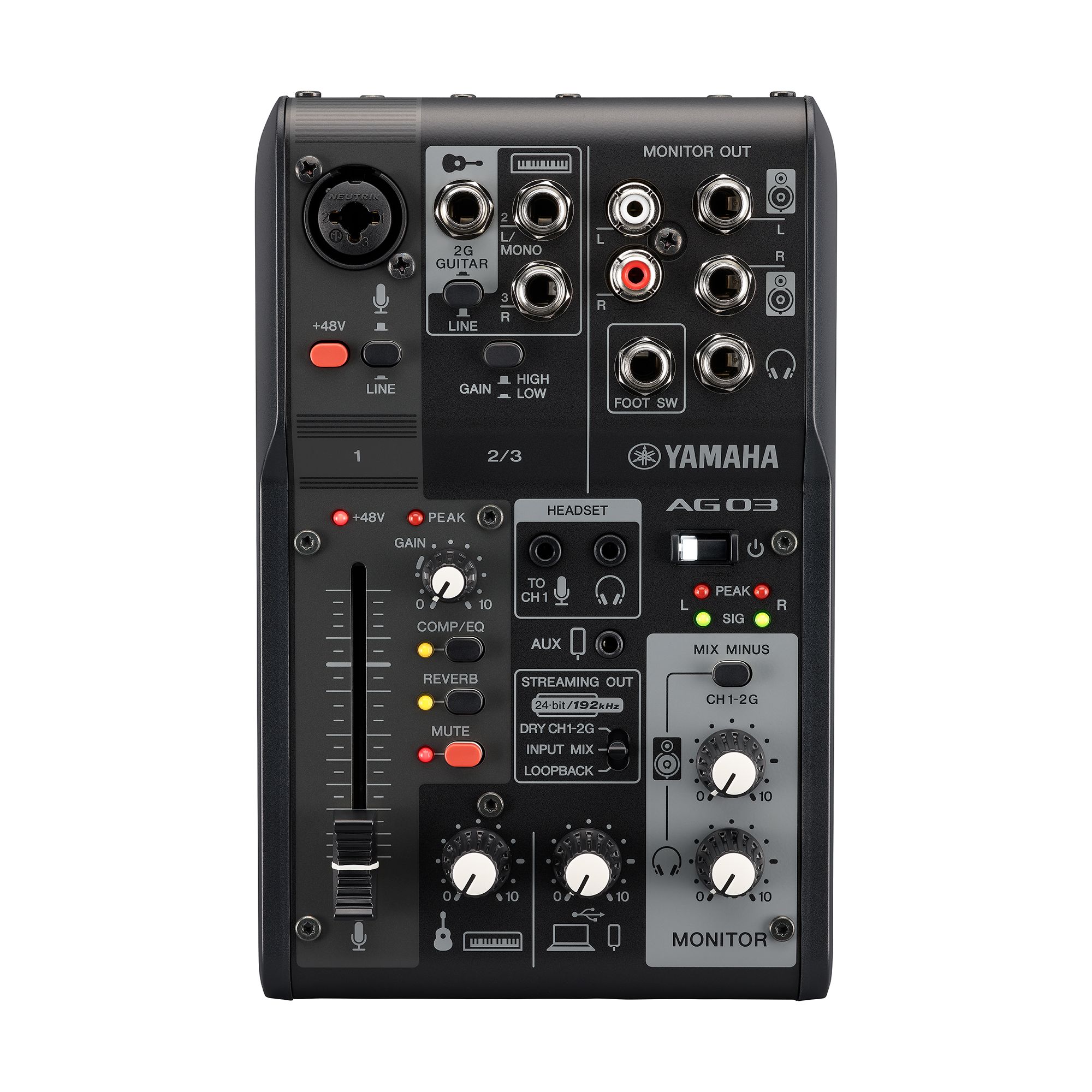 Yamaha AG03 MK2 Live Streaming Pack - Black PERFORMER KIT