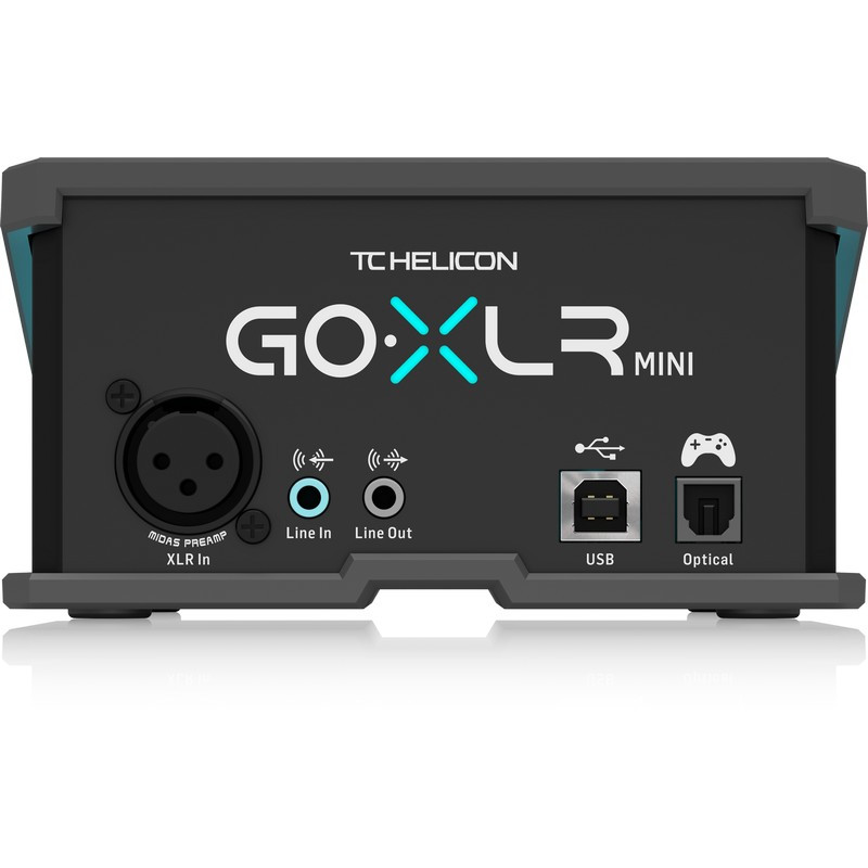 TC Helicon GoXLR MINI Online Broadcast Mixer with USB/Audio Interface and  Midas Preamp, PC Compatible Only