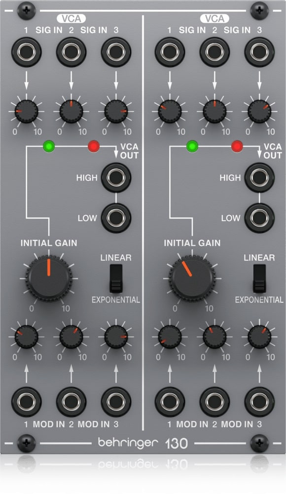 ‌Behringer 130 DUAL VCA - moduł syntezatatora modularnego