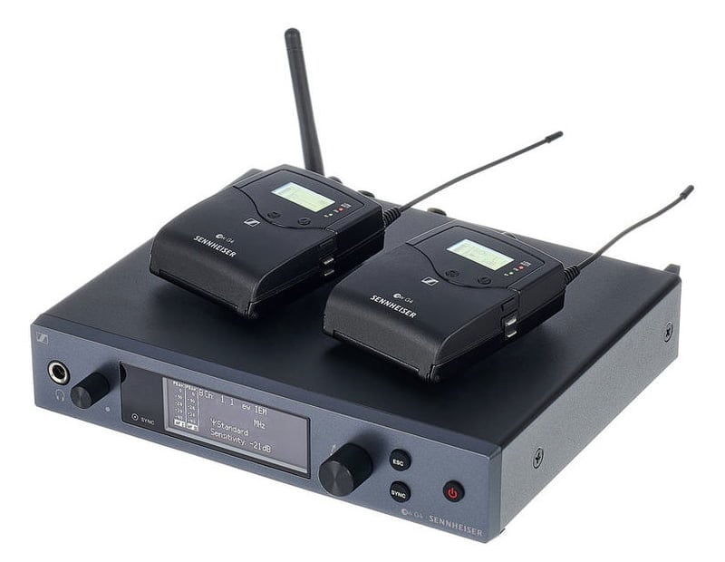 Sennheiser ew IEM G4-TWIN-A1 - wytrzymały bezprzewodowy system monitoringu dousznego, pasmo A1: 470 - 516 MHz
