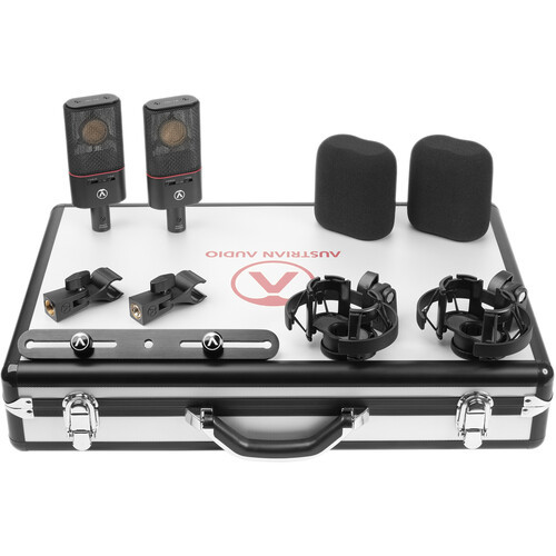 ‌Austrian Audio OC18 Dual Set Plus - Zestaw dwóch wielkomembranowych mikrofonów mikrofonowych