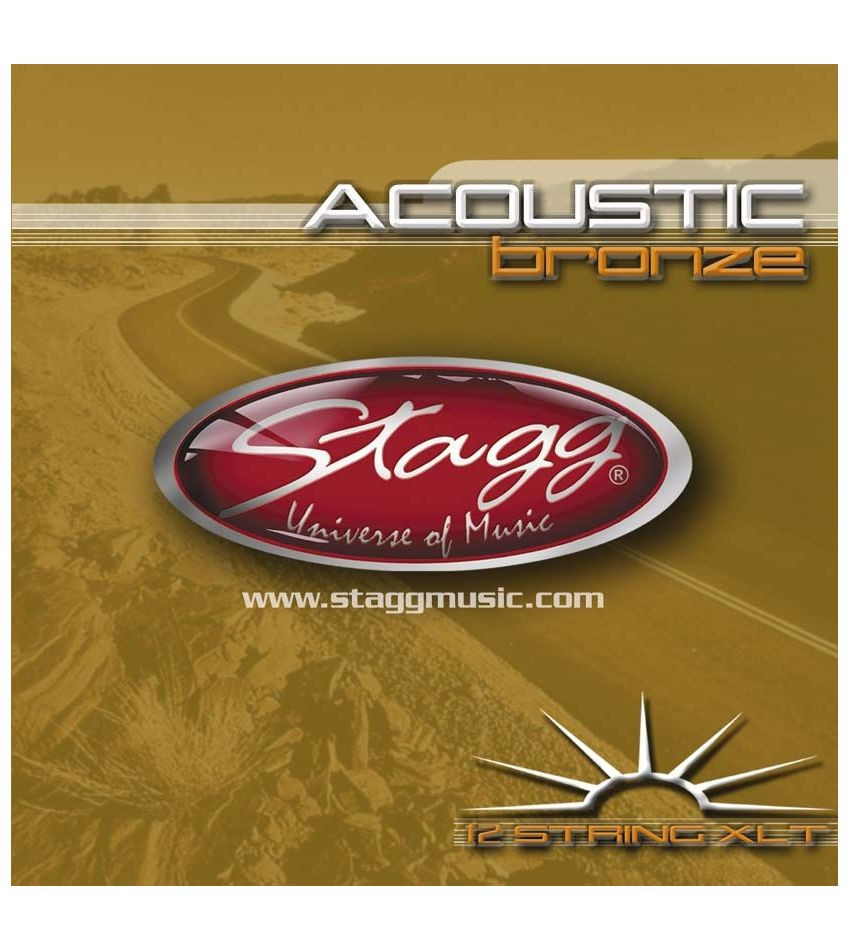 Stagg AC 12 ST BR - struny do gitary akustycznej, dwunastostrunowej