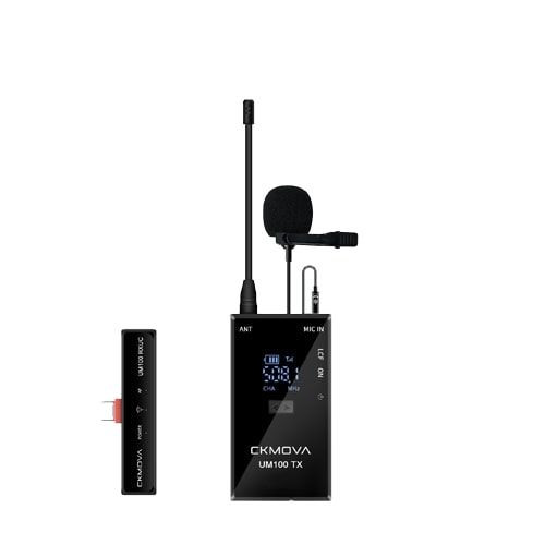 ‌CKMOVA UM100 Kit3 - bezprzewodowy mikrofon na USB C B-STOCK