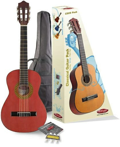 Stagg C 505 TR Pack - gitara klasyczna 1/4 z wyposażeniem