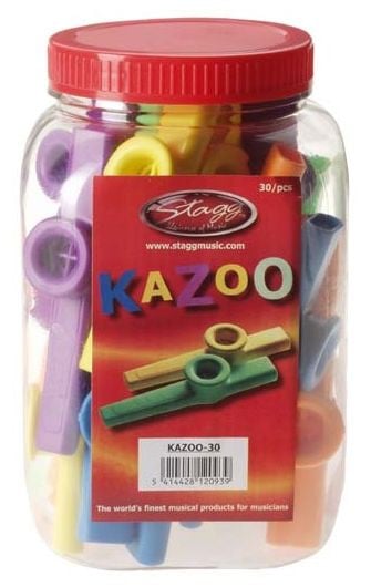Stagg KAZOO 30 - kolorowe kazoo, opakowanie 30 szt.