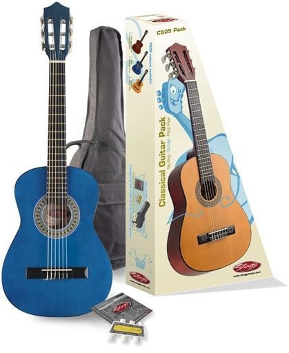 Stagg C-505-BL-Pack - gitara klasyczna 1/4 z wyposażeniem