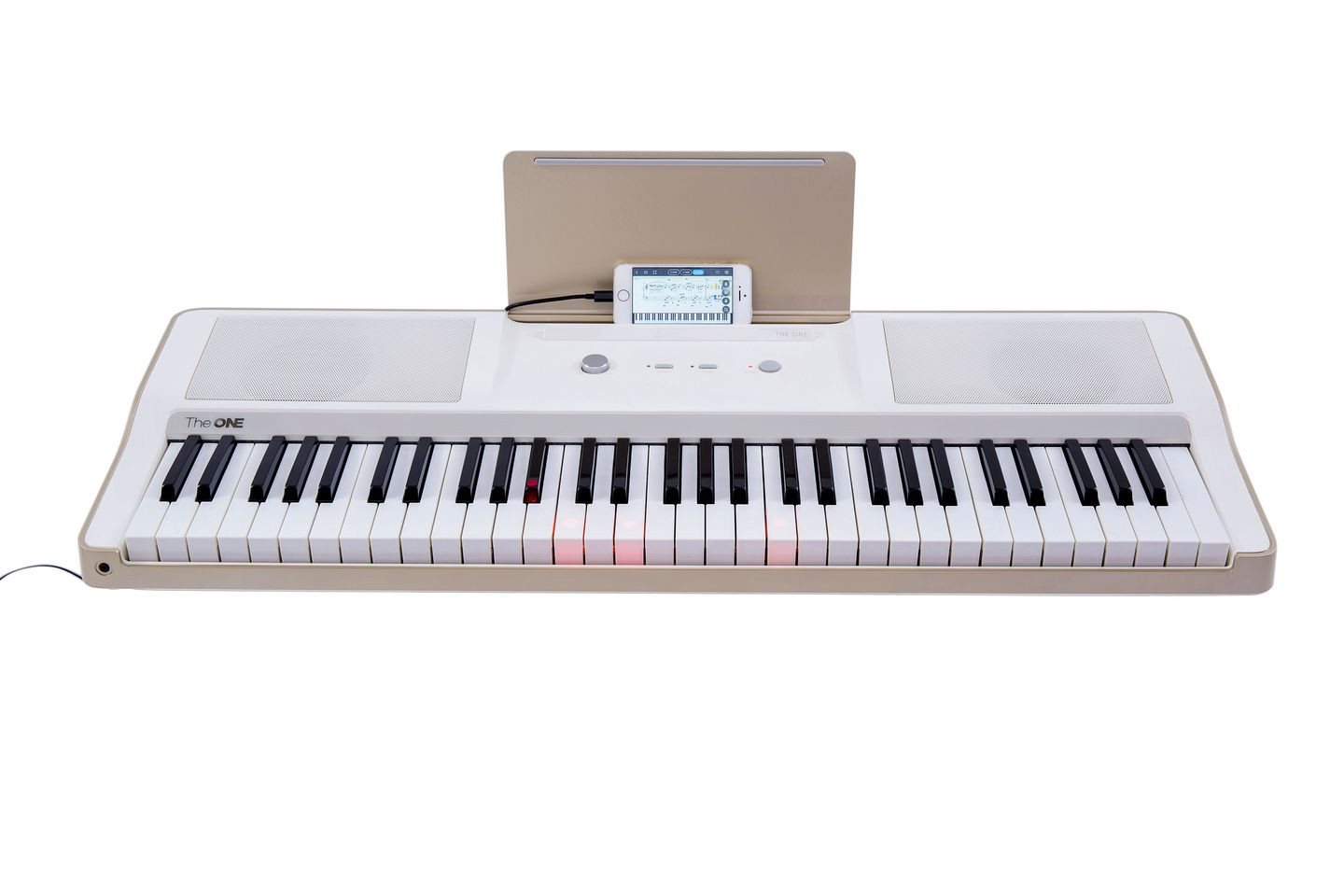 THE ONE- LIGHT KEYBOARD WHITE - Keyboard z aplikacją