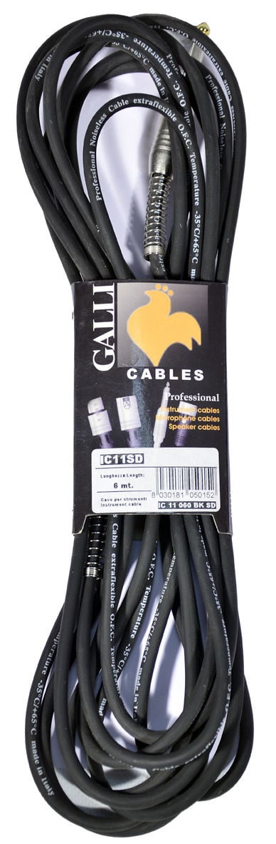 Galli IC11SD - kabel instrumentalny 6 m - wyprzedaż