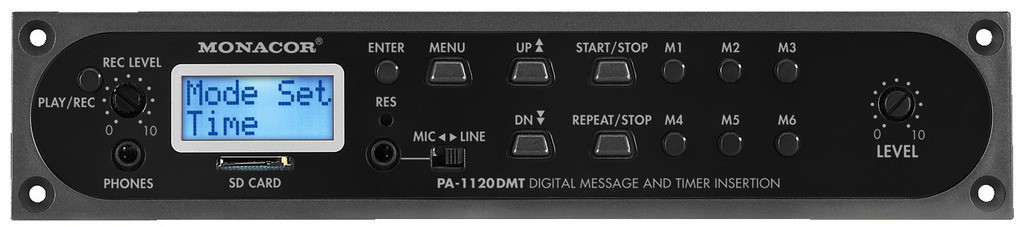 MONACOR PA-1120DMT Moduł komunikatów cyfrowych oraz timera