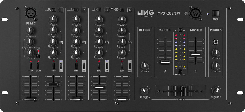 IMG STAGELINE MPX-205/SW Mikser stereo dla DJ