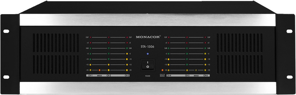 MONACOR STA-1506 Wielokanałowy wzmacniacz PA