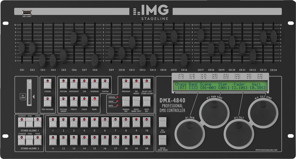 IMG STAGELINE DMX-4840 Profesjonalny kontroler DMX
