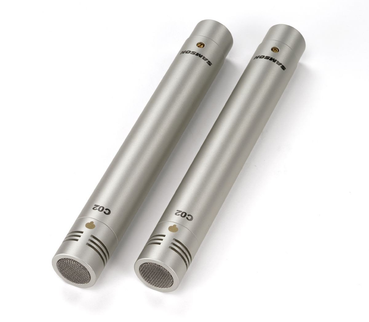 Samson C02 - Para mikrofonów pojemnościowych Pencil, kardioida, zawieszenie elastyczne, walizka