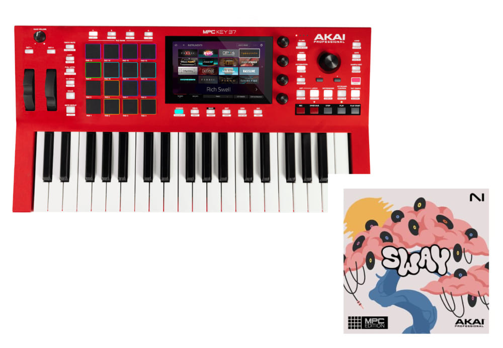 AKAI MPC Key 37 + Native Instruments Sway MPC Edition - Stacja robocza + Pakiet brzmień