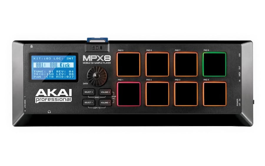 Akai MPX 8 - Mobilny sampler na kart SD
