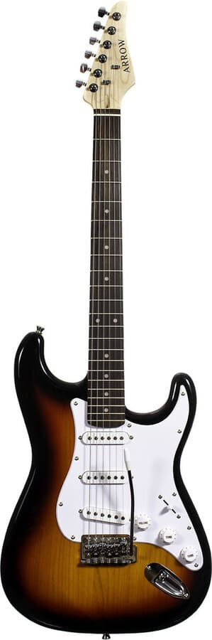 ‌Arrow ST 111 Amburst Rosewood/white - gitara elektryczna front