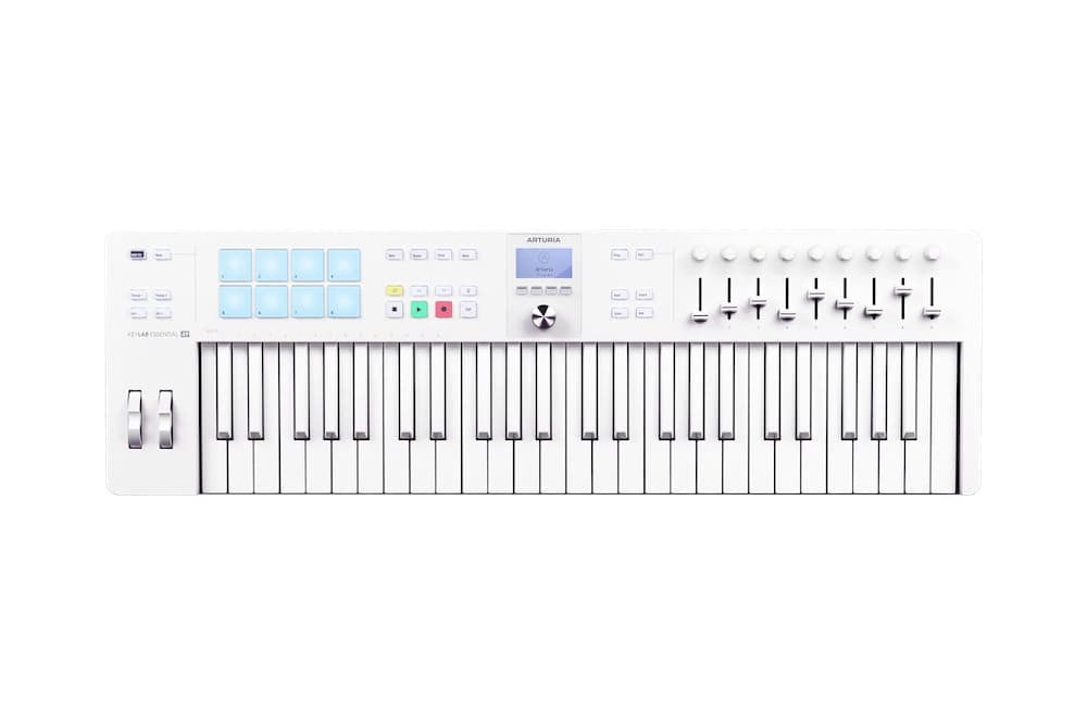 Arturia KeyLab Essential 49 Mk3 Alpine White - kontroler midi top