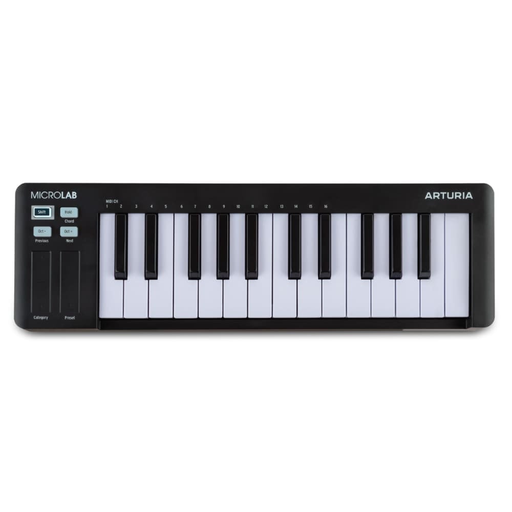 Arturia MicroLab mk3 black kontroler top