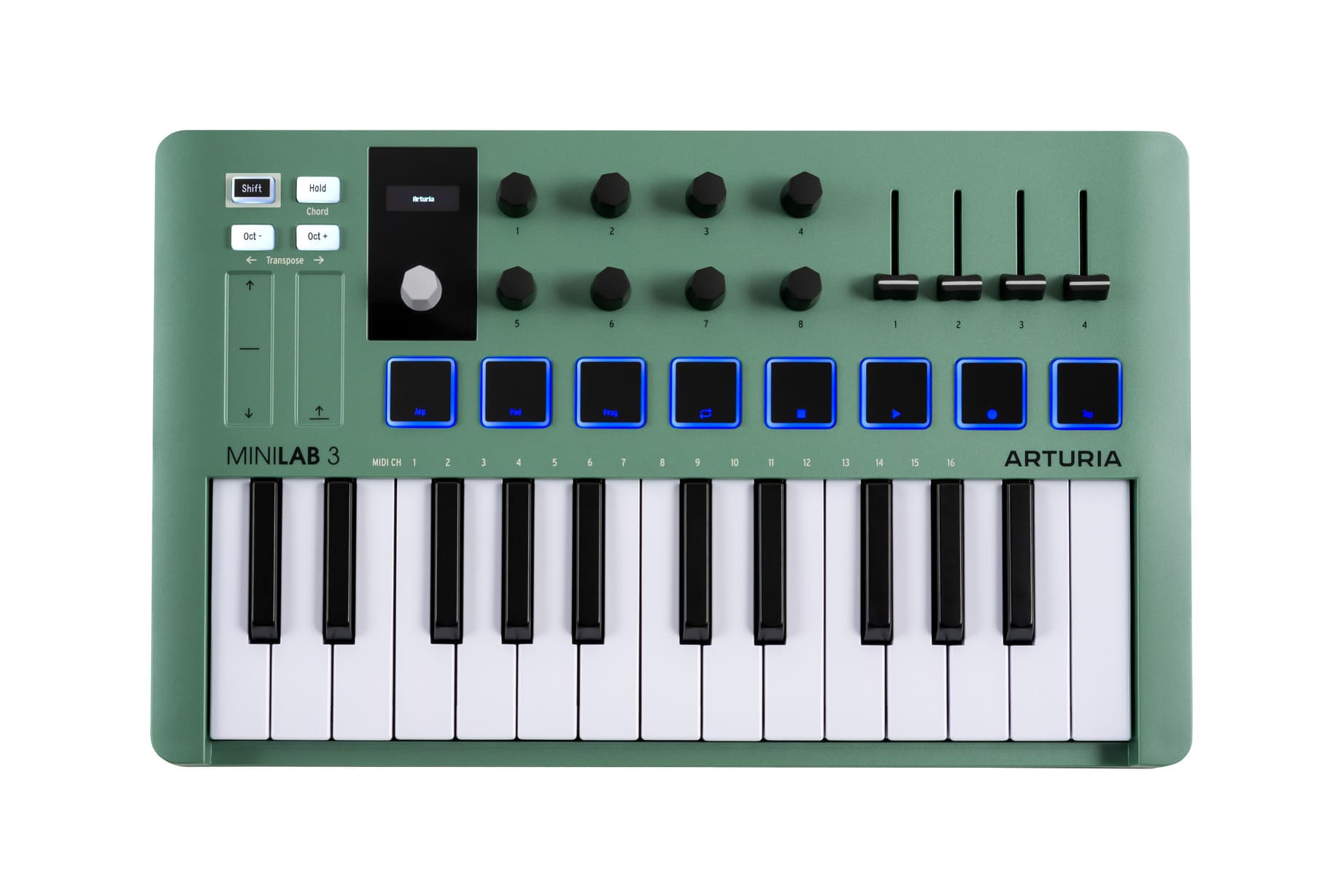 Arturia MiniLab 3 Mint - kontroler MIDI top