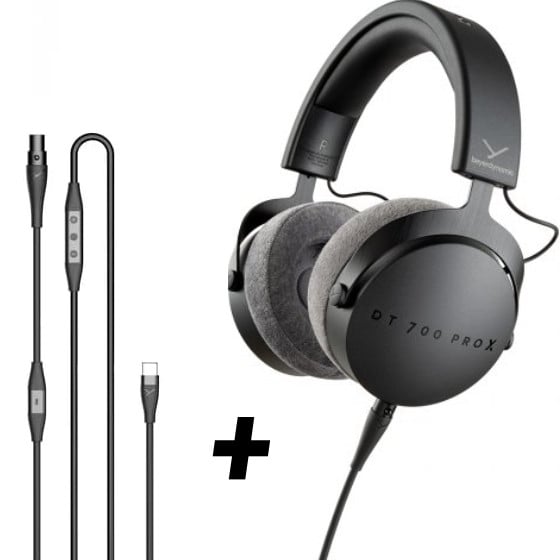 ‌Beyerdynamic DT 700 PRO X + PRO X USB-C - słuchawki studyjne zamknięte + kabel prosty