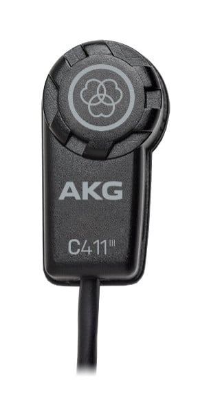 AKG C411L - ultra-lekki przetwornik pojemnościowy przeznaczony do gitar akustycznych, mandolin, skrzypiec oraz innych instrumentów strunowych