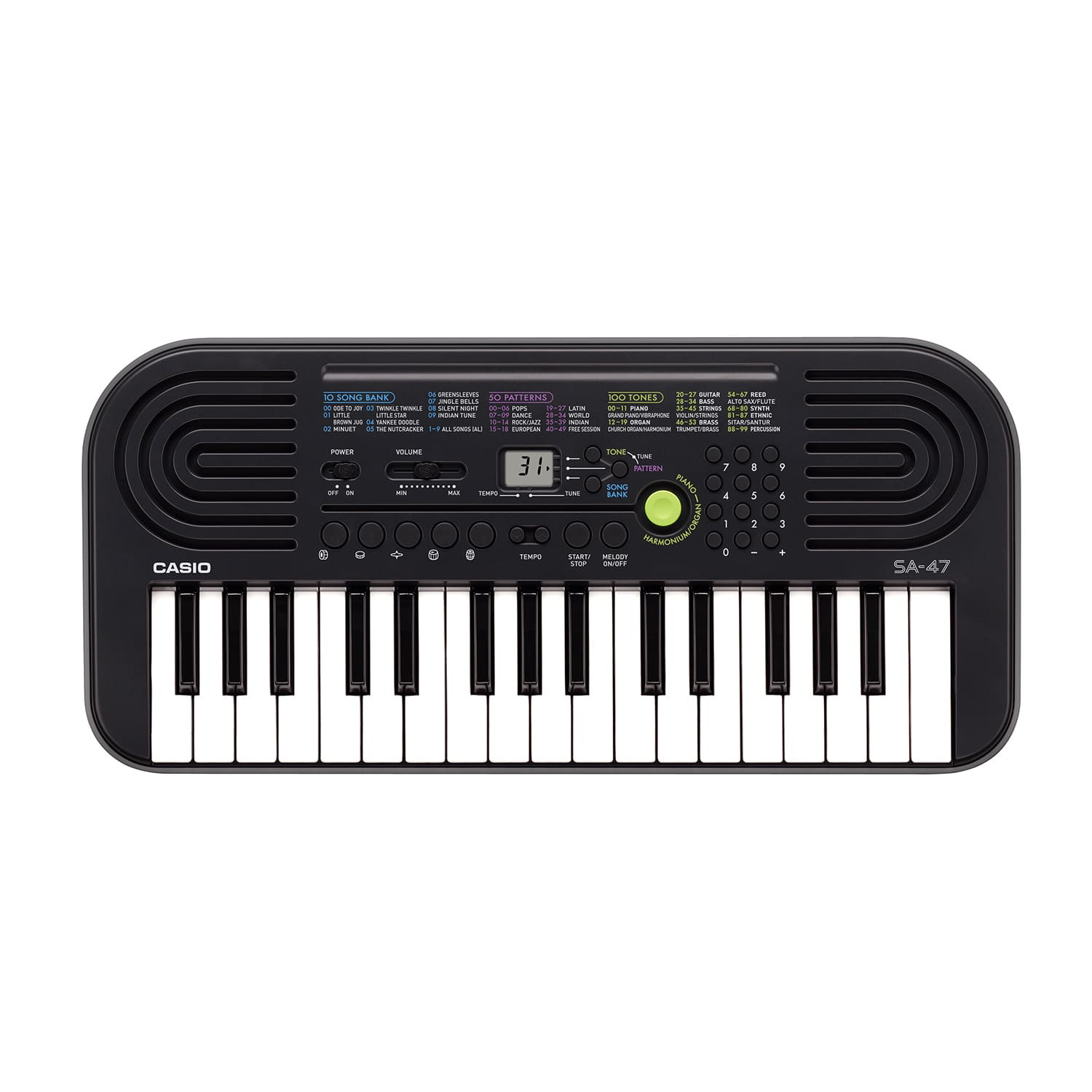 CASIO SA-47 szary - KEYBOARD Gwarancja 5 lat + instrukcja PL
