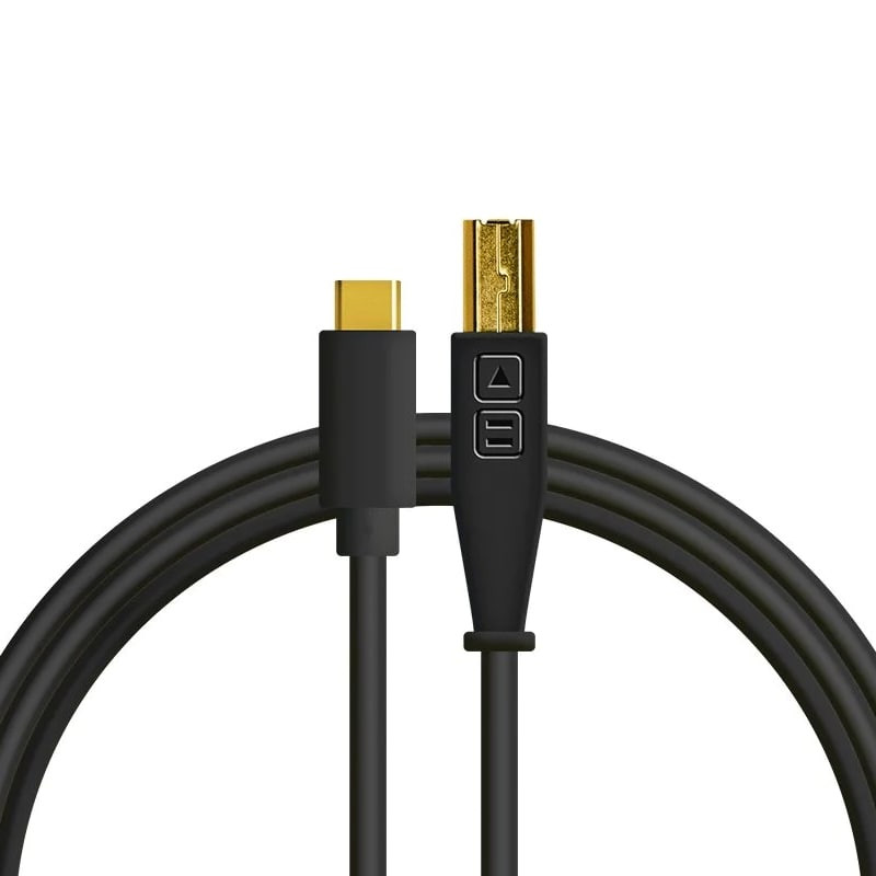 DJ Techtools kabel 1.5m z USB-C na USB-B czarny