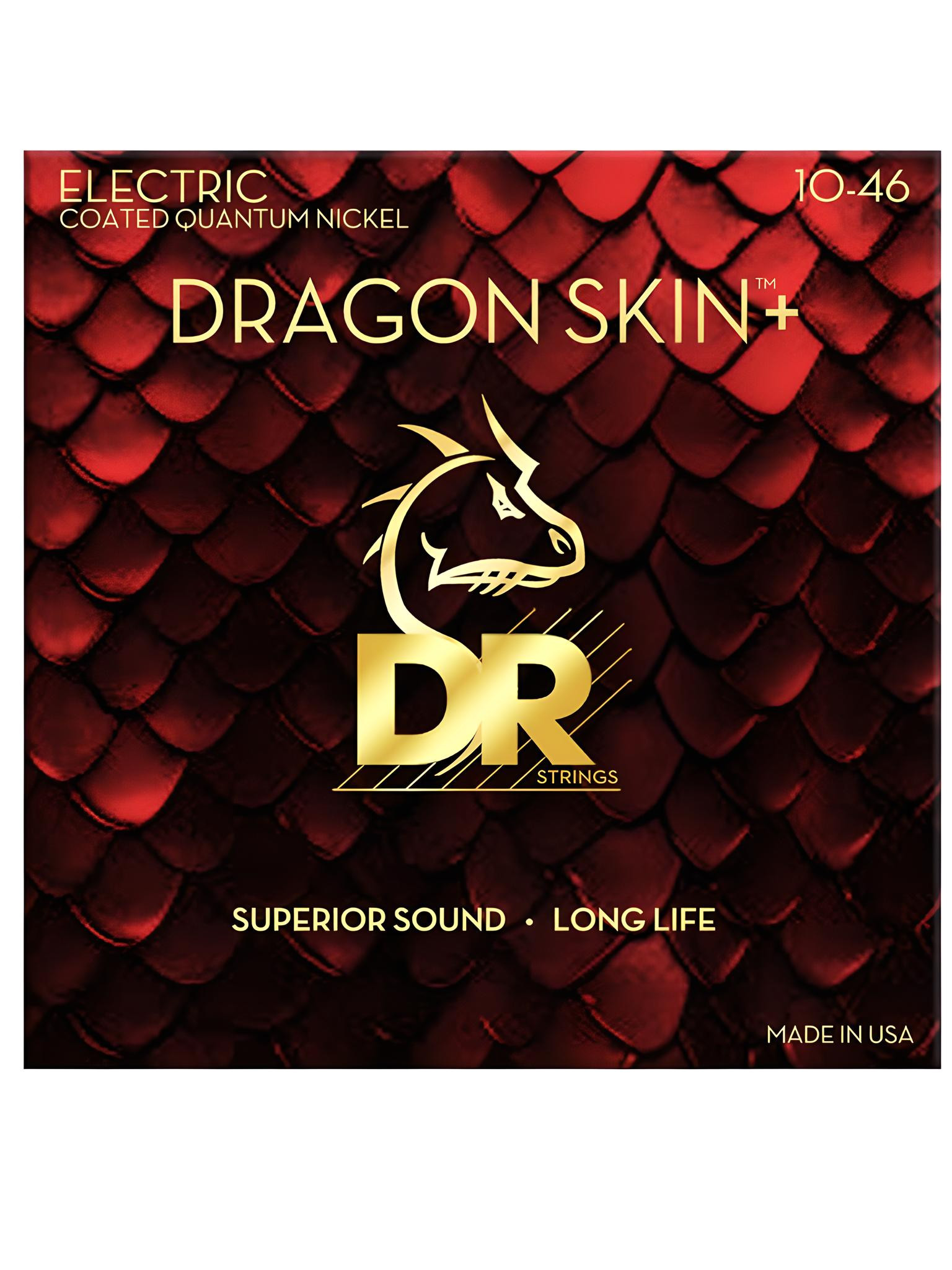 DR DEQ 10-46 DRAGON SKIN+ - Strings for electric guitar front