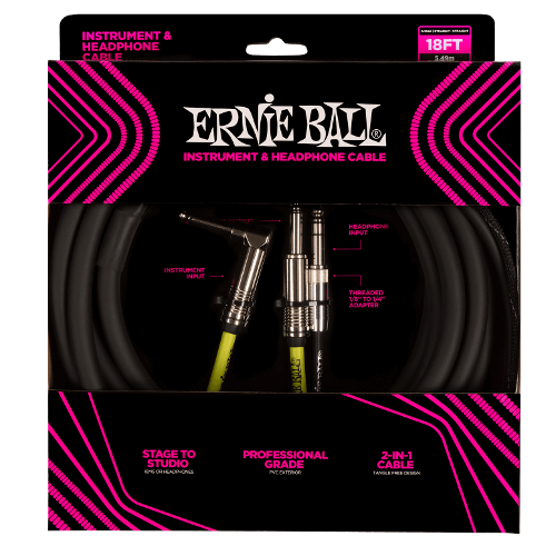 ERNIE BALL EB 6411 - kabel instrumentalno-słuchawkowy