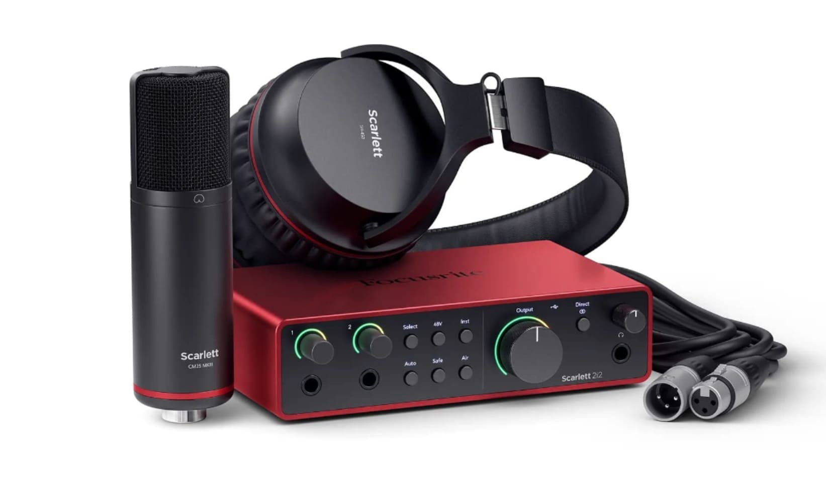 ‌Focusrite Scarlett 2i2 Studio 4Gen zestaw
