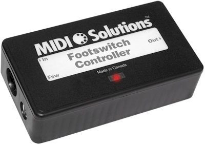 MIDI SOLUTIONS- FOOTSWITCH CONTROLLER (kontroler przełącznika nożnego)