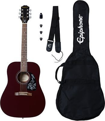 Epiphone Starling Acoustic Guitar Player Pack Wine Red - zestaw gitarowy