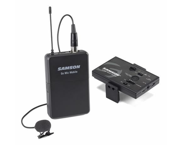 ‌Samson GO MIC MOBILE - 2 kanałowy zestaw bezprzewodowy z mikrofonem miniaturowym do urządzeń mobilnych/ kamer 