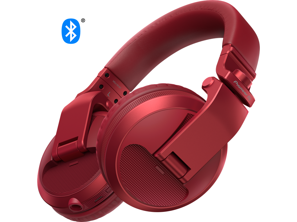 ‌Pioneer HDJ-X5BT-R - czerwone słuchawki bezprzewodowe Bluetooth