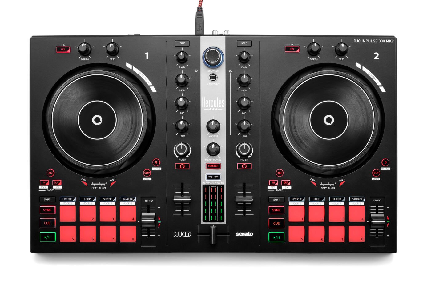 Hercules DJControl Inpulse 300 MK2 - top
