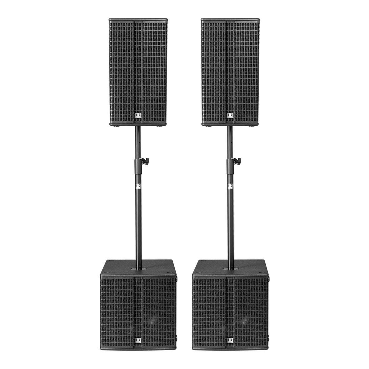 HK Audio Compact Venue Pack (2x Linear 3 112FA, 2x L Sub 1500A, 2x K&M M20, 4x covers) - kompletny zestaw nagłośnieniowy