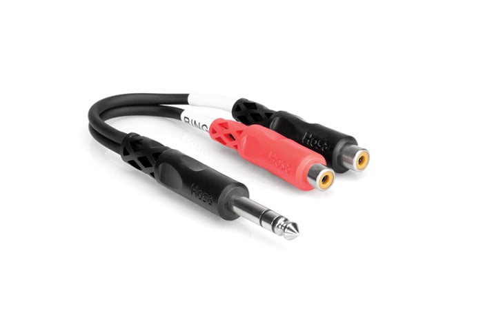 Hosa YPR-102 Kabel Breakout TRS 6.35mm - 2 x gniazdo RCA