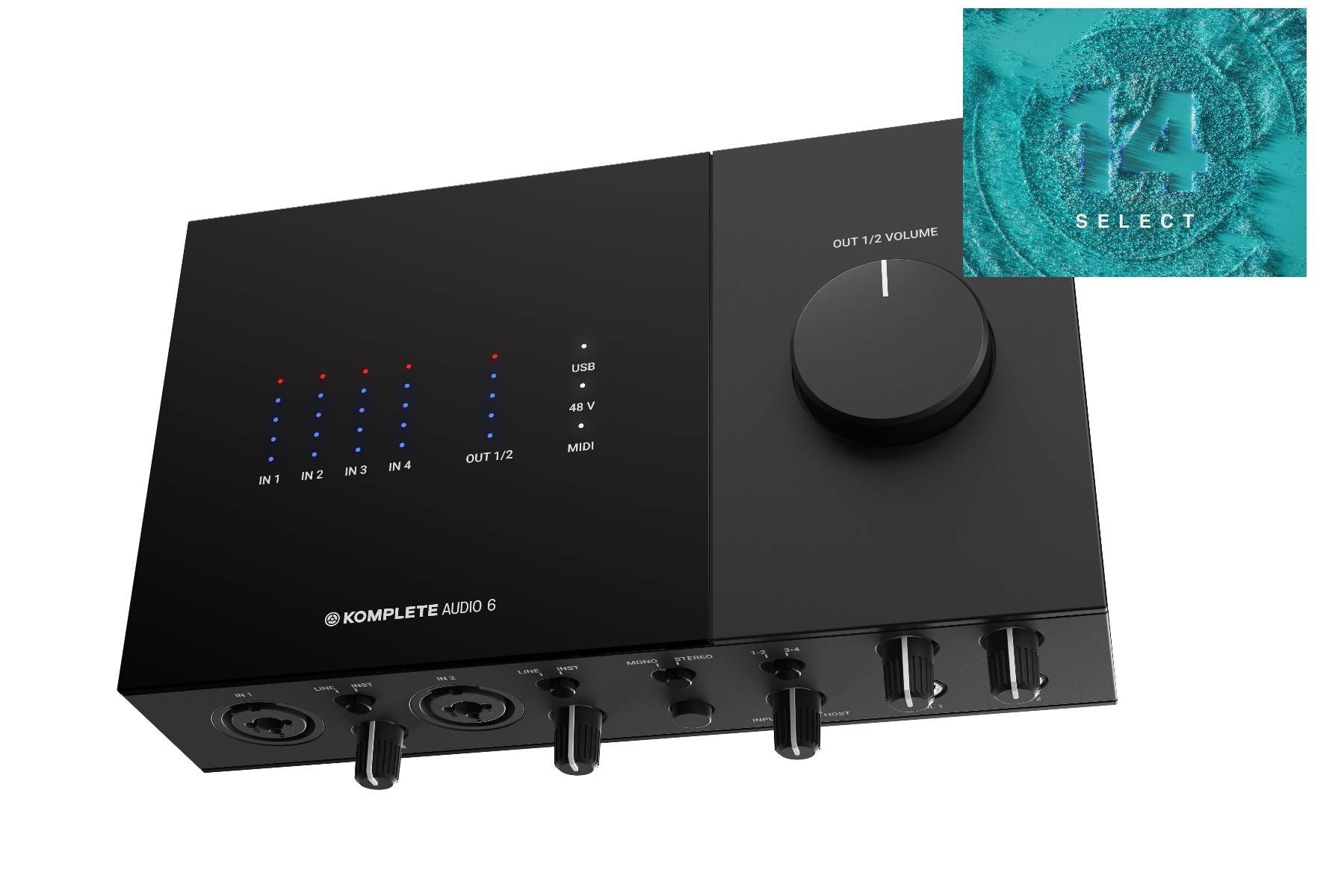 Native Instruments KOMPLETE AUDIO 6 MK2 + KOMPLETE 14 SELECT Upgrade for Collections DL