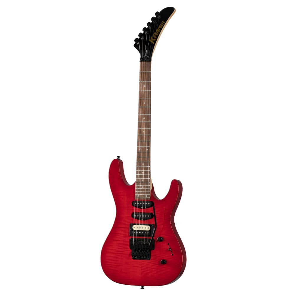 Kramer Striker Figured HSS Transparent Red front