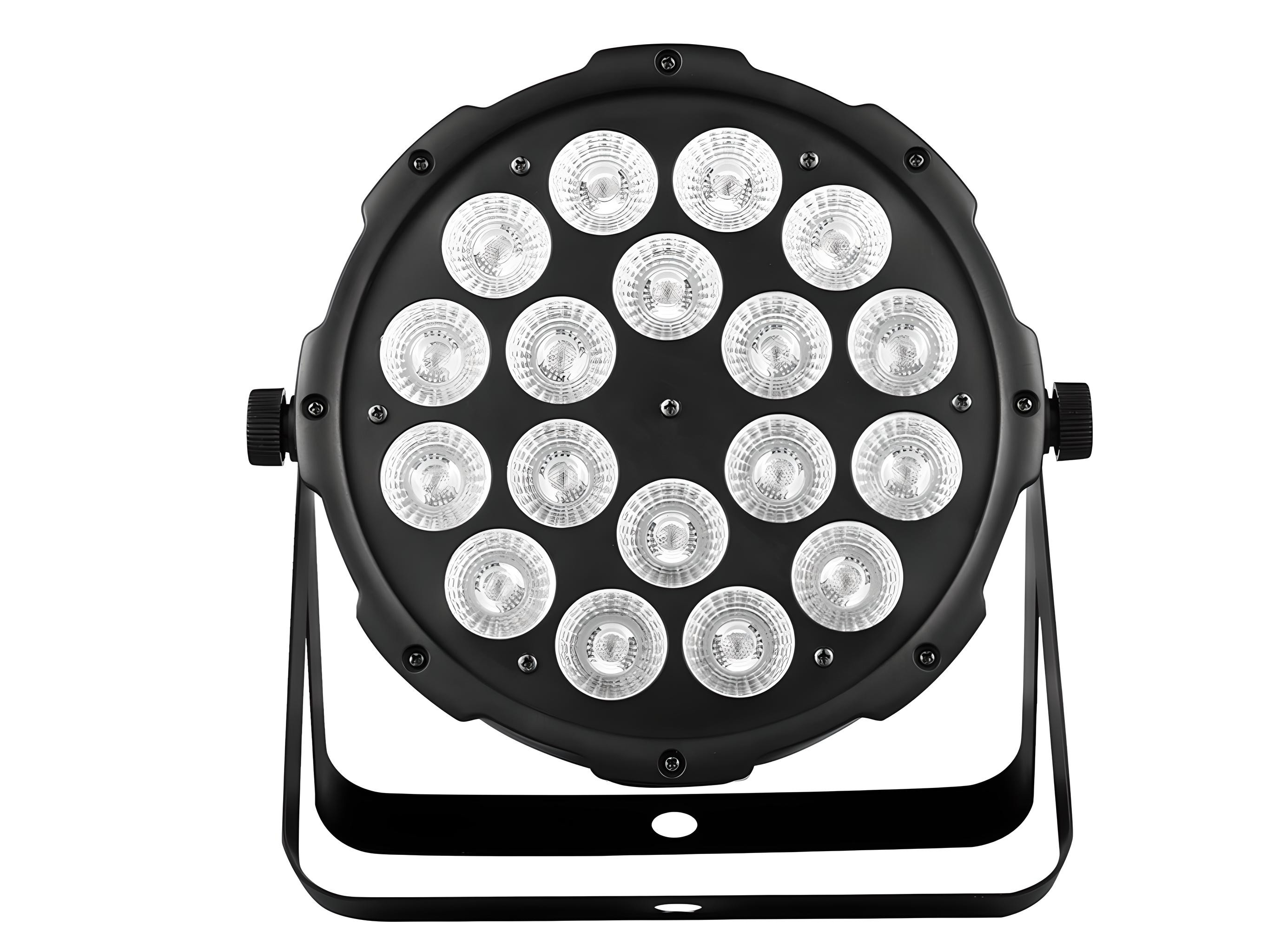 LIGHT4ME HEXO PAR 18x12W RGBWA-UV - LED stage spotlight front