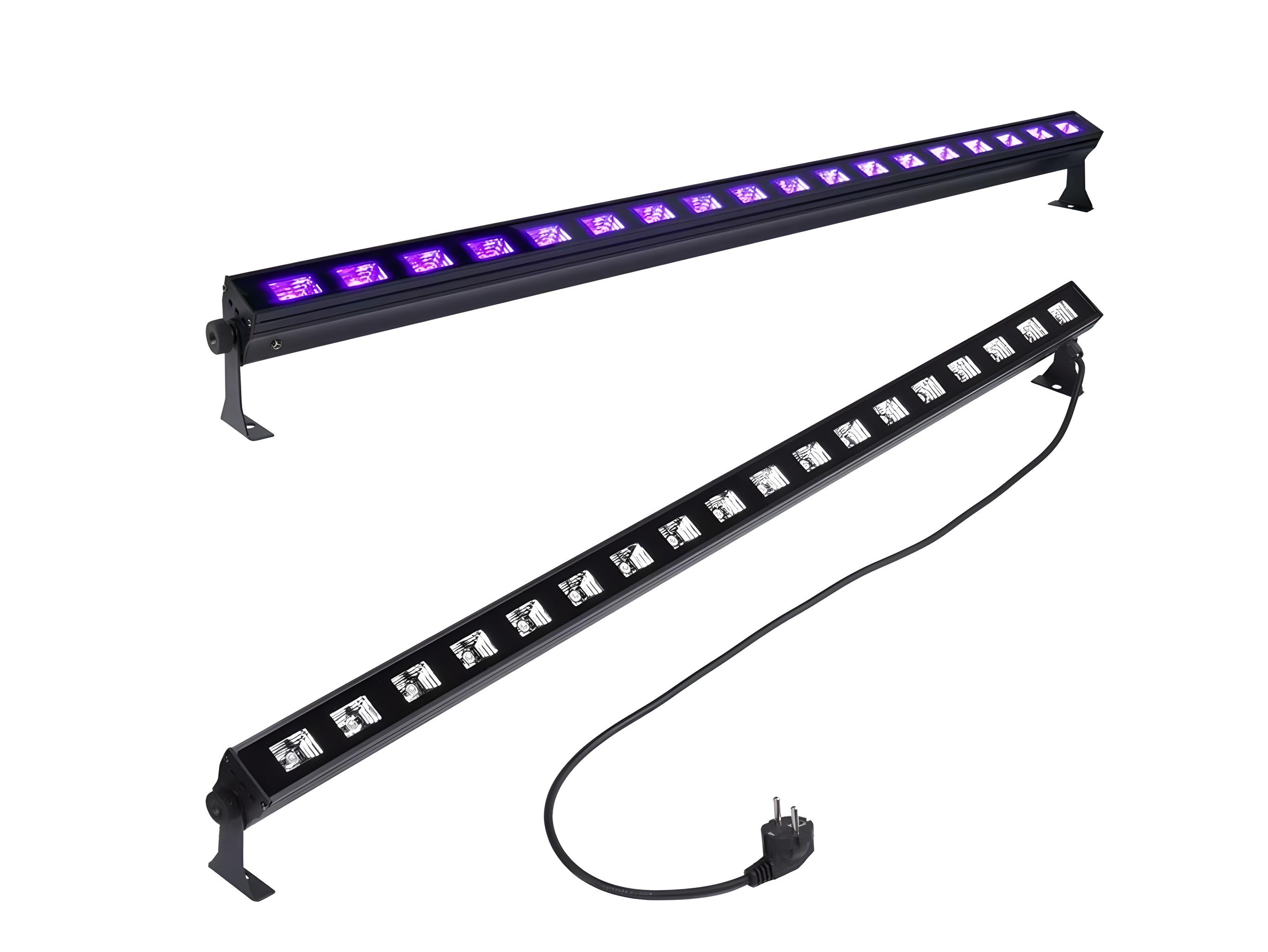 LIGHT4ME UV BAR 18 - ultraviolet LED bar pod kątem 