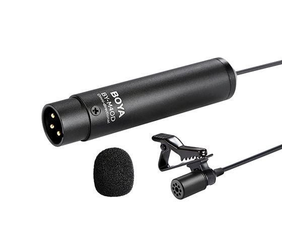 BOYA BY-M4C - Mikrofon krawatowy XLR- kardioidalny