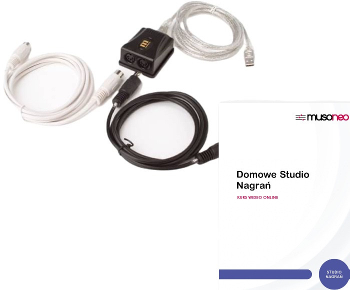 MIDITECH MIDIFACE 1x1 - MIDI/USB Interfejs + kurs
