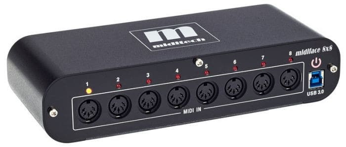 MIDITECH MIDIFACE 8x8 - MIDI Interfejs front