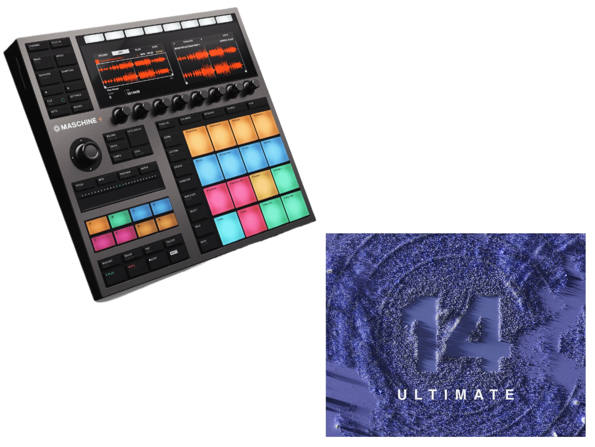 Native Instruments MASCHINE+ + Native Instruments KOMPLETE 14 ULTIMATE Upgrade for KOMPLETE DL