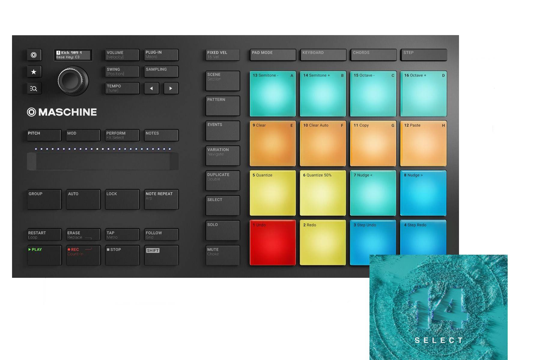 NATIVE INSTRUMENTS MASCHINE MIKRO MK3 + KOMPLETE 14 SELECT Upgrade for Collections DL