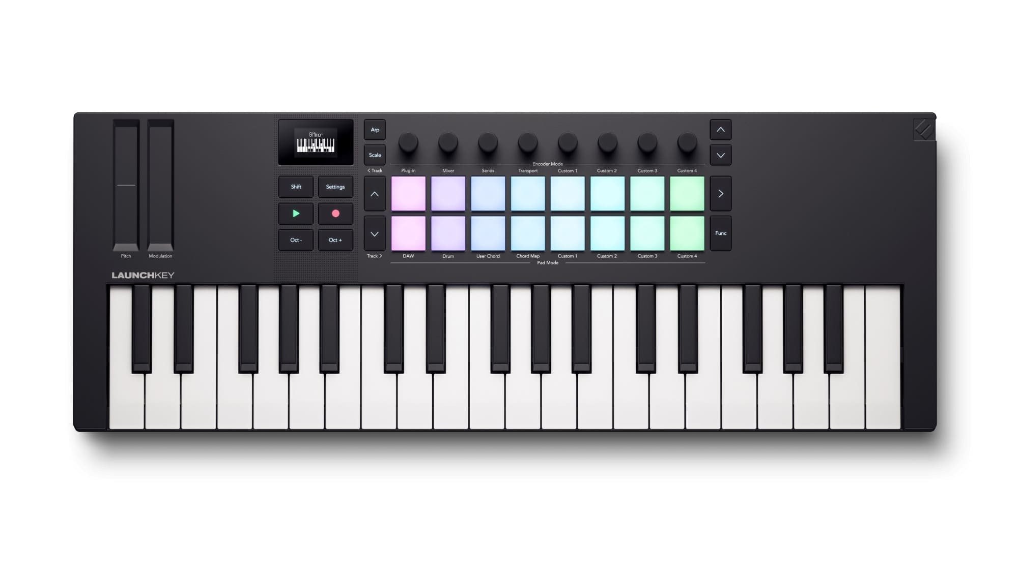 NOVATION Launchkey Mini 37 MK4 - kontroler MIDI top