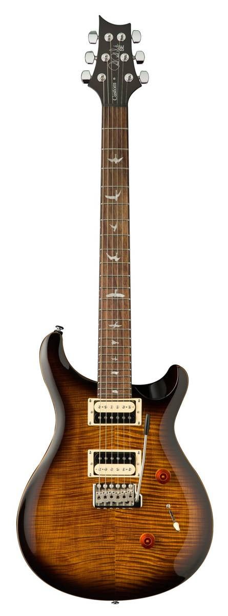 PRS SE Custom 24 Black Gold Burst-front