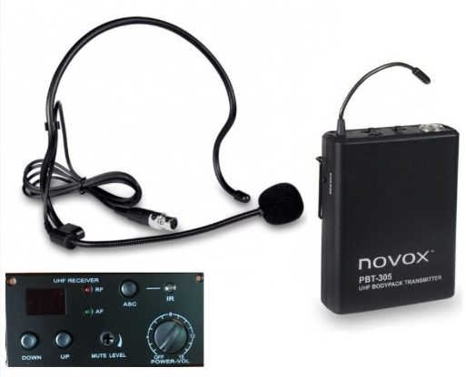 Novox NVX2 - Zestaw bezprzewodowy do Mobivox mic nagłow+baza