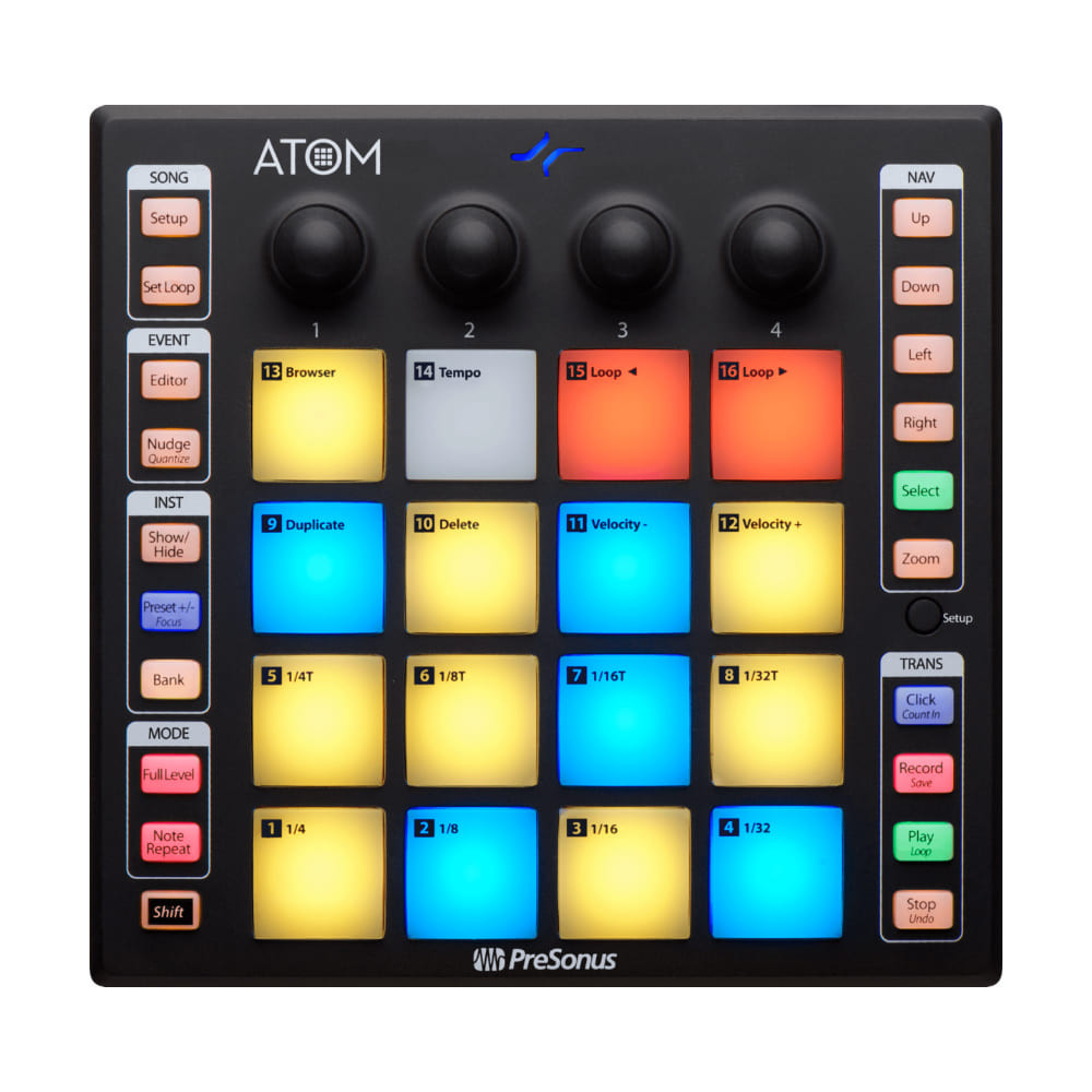 PreSonus ATOM - kontroler front